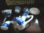 blue tea set pcs d